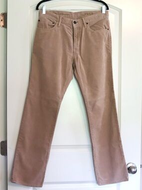 Gap 1969 Straight Corduroy Pants Tan Brown Classic 5 Pocket